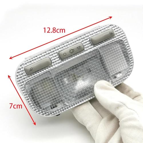 Lámpara interior con luz de lectura delantera nítida y tres botones para Peugeot 307 y 3008 3
