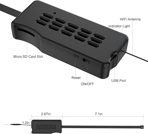 Miniatura 2 de Mini cámara oculta DIY módulo, cámara espía inalámbrica HD 1080P, pequeña cámara de niñera WiFi, cámara de seguridad pequeña portátil para el hogar,