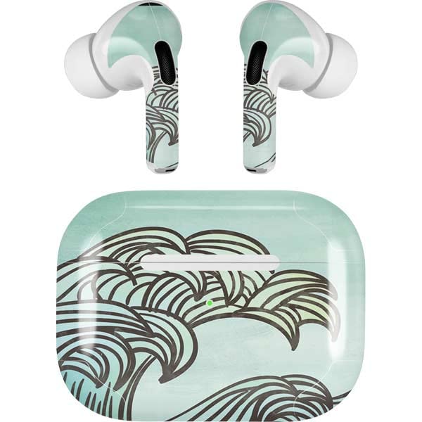 Skinit Decal Audio Skin Compatible with Apple AirPods Pro (2rd Gen, 2022) - Skinit Originally Designed California Big Wave Design
