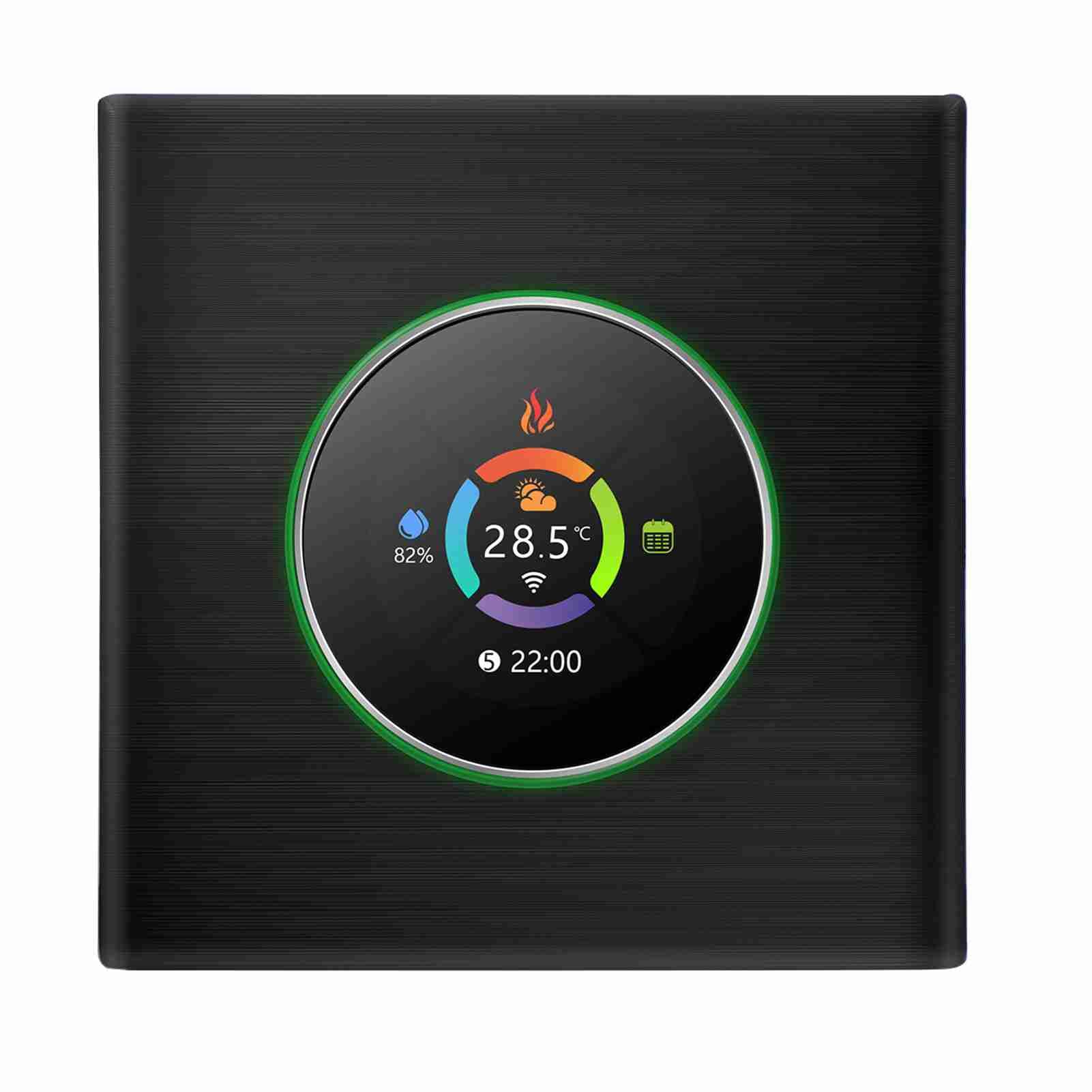 inteligentne termostaty, HUIOP Inteligentny termostat WiFi Kontroler temperatury Tygodniowy programowalny przycisk / aplikacja mobilna/sterowanie głosowe kompatybilne z / Home, dla c