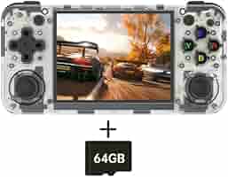 ANBERNIC 35XX H ゲーム機 クリア Amazon | ANBERNIC RG35XX H ハンドヘルドゲーム機 Linux