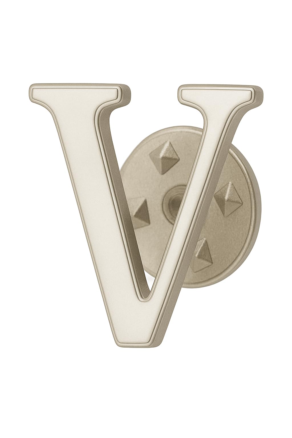 calixto Letter “V” Lapel Pin – Premium Polished Silver Color Initial Pin Badge for Jackets, Hats & Bags – Elegant Alphabet Monogram Accessory for Men & Women – Personalized Gift for Him or Her-picture-3