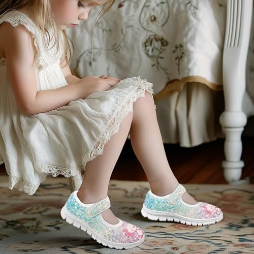 Girls Axolotl Mary Jane Dress Shoes Ballet Princess Flats Party Wedding School Shoes for Kids2