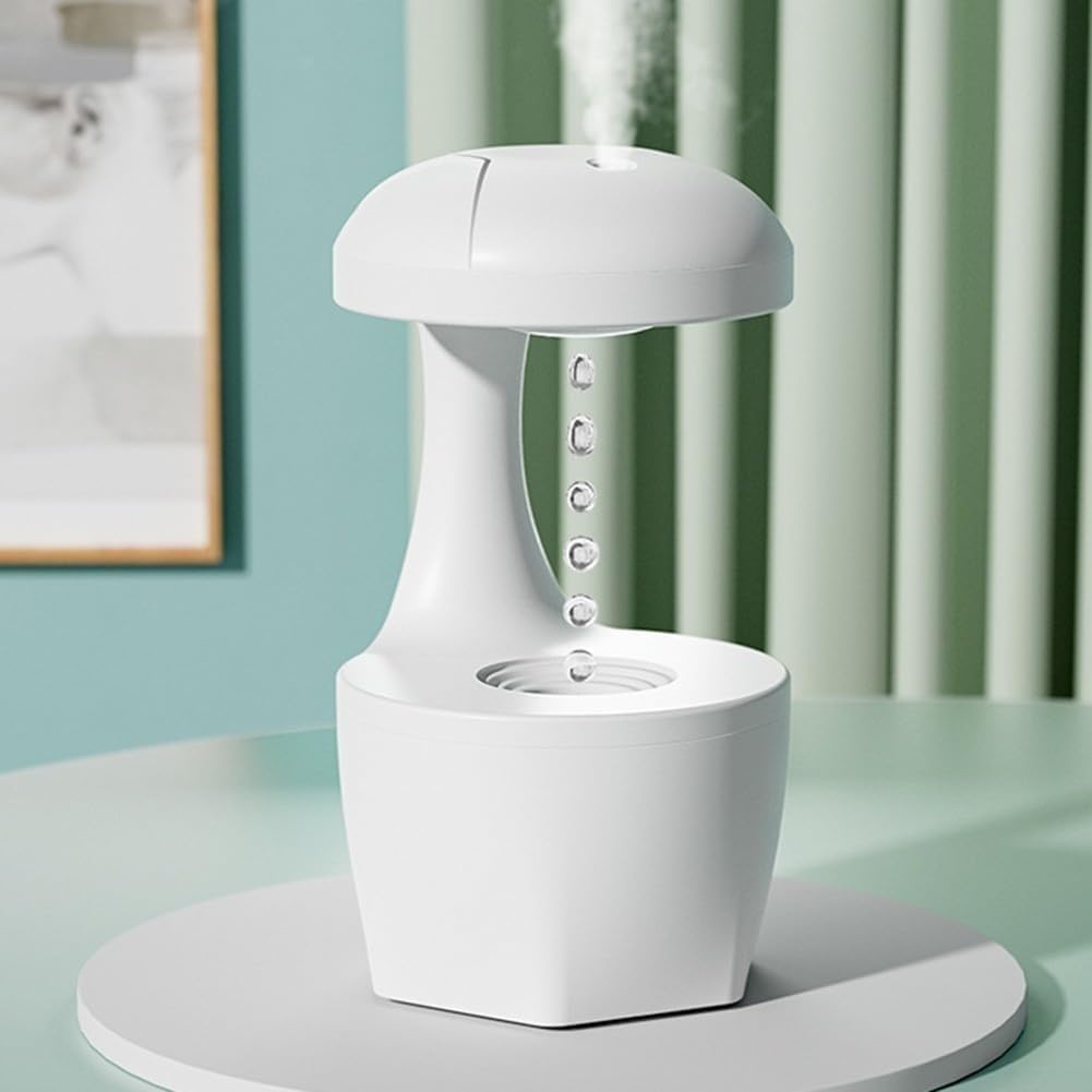 per Uso Domestico Umidificatore USB a Nebbia Fredda for Camera da Letto Umidificatore antigravità con Gocce d'Acqua