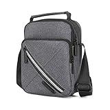❤【Sehr Schöne Tasche,Praktikabel Gestaltet】: Auffälig ist gleiuch das schlichte und doch sehr ansprechende Design der Schultertasche. Umhängetasche super Begleiter fürHerren geeignet. Kleine umhängetasche für herren, schultertasche messenger bag kuriertasche.