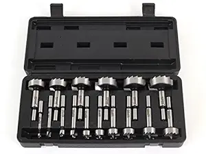 Yonico 41160S 16 Pc. Steel Forstner Drill Bit Set 3/8-Inch Shank