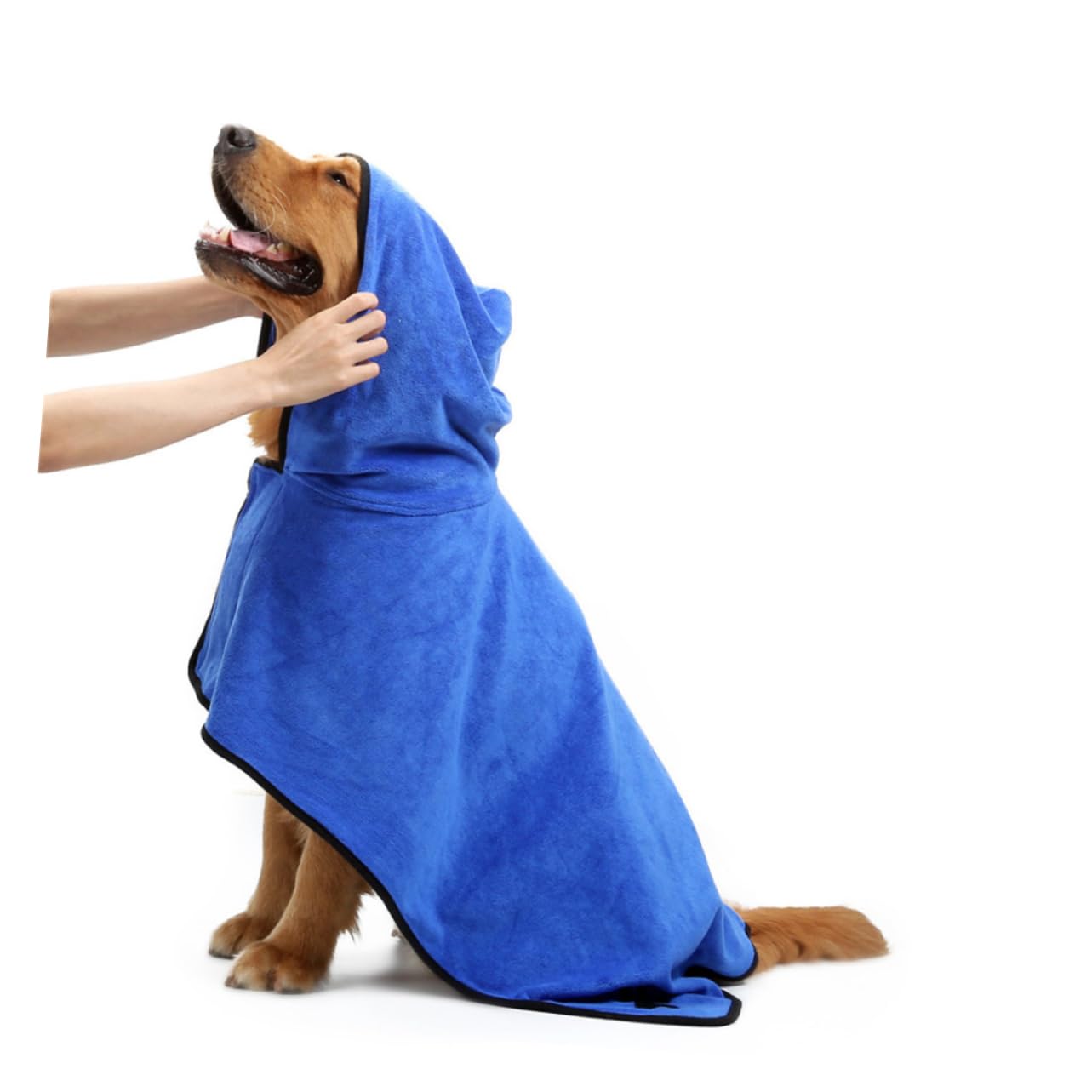 Housoutil Serviette de Séchage pour Animaux Peignoir pour Animaux Ultra Absorbant Réutilisable en Fibre pour Chien et Chat