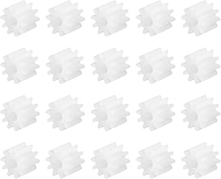 DMiotech 20 Pack 10 Teeth Plastic Gears Model Reduction Gear Plastic Worm Gears for DIY Model