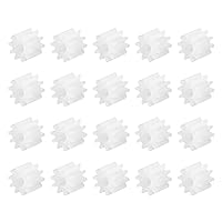 Vista 1 de DMiotech Paquete de 20 engranajes de plástico de 10 dientes, engranajes de reducción, engranajes helicoidales de plástico para modelo DIY