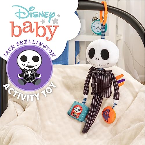 Kids Preferred Disney Baby Nightmare Before Christmas Jack Skellington On The Go Activity Toy With Teether, On The Go Clip, Bell Chime, And Pull Through Arms #TOP1