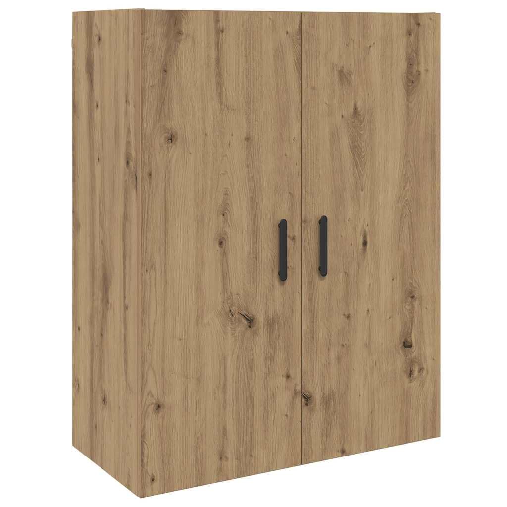 Tablero de madera de roble Artisan, montado en la pared, 69,5 x 34 x 180 cm, con espacio de almacenamiento y diseño minimalista para salón, montaje en pared y ahorra espacio