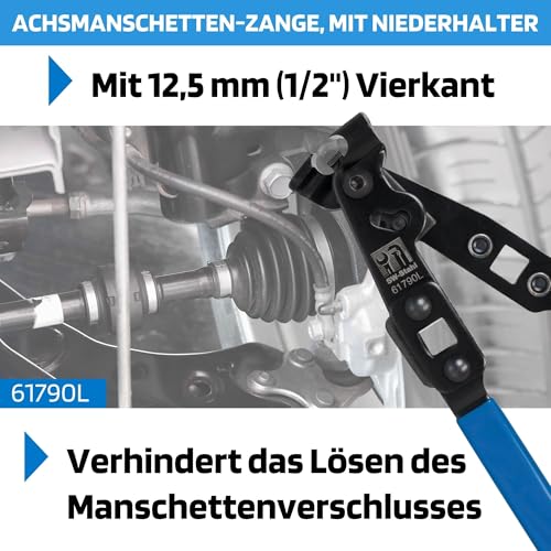 SW-Stahl 61790L Achsmanschetten-Zange mit Niederhalter - 1/2 Zoll - 200mm