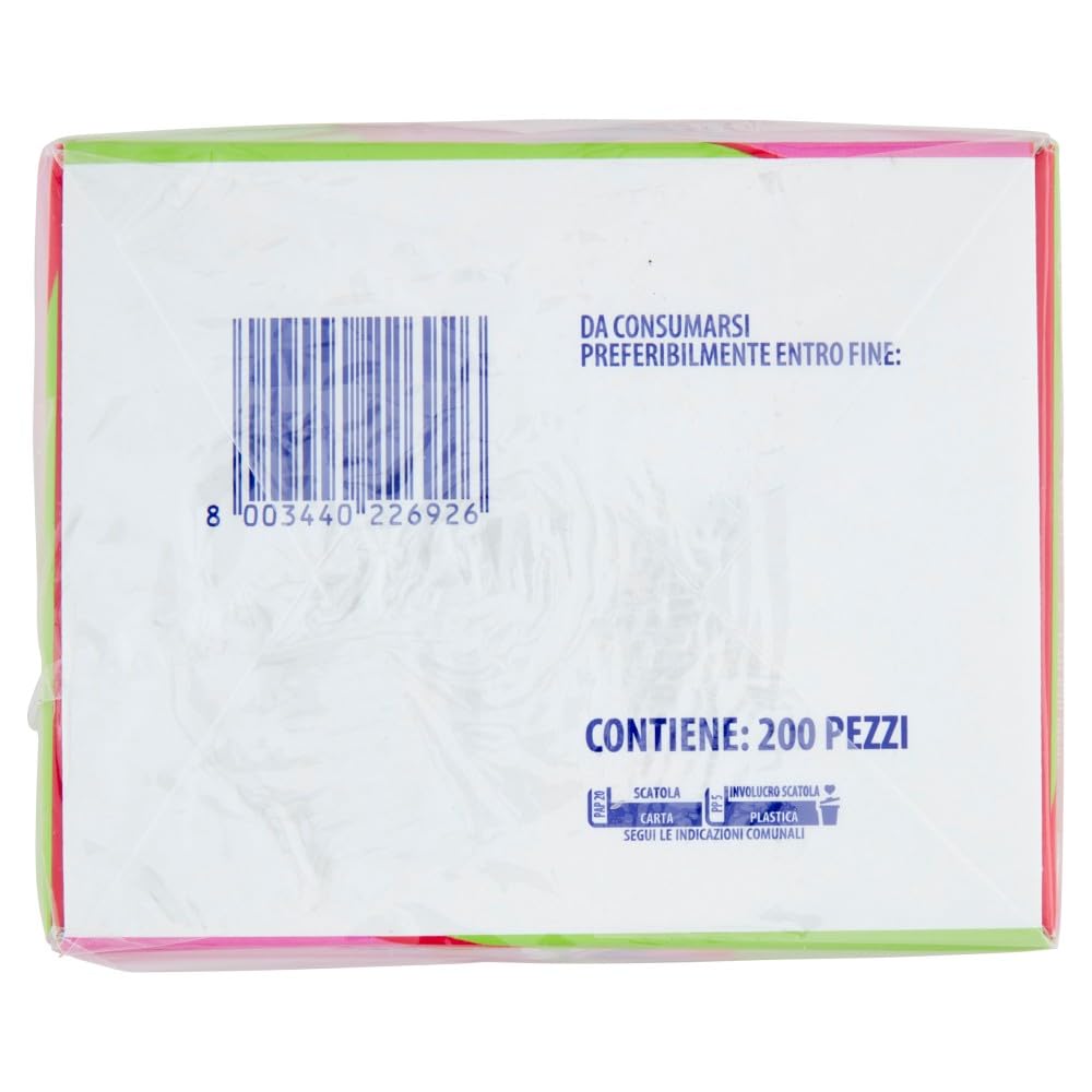Vivident Fruit Blast, Chewing Gum Ripieno, Senza Zucchero, Gusto Fragola Lime, Senza Glutine, Confezione da 200 Gomme da Masticare