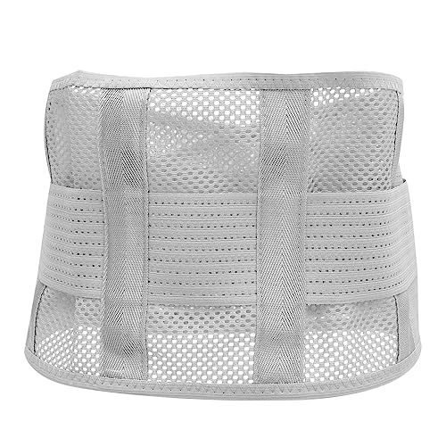 HAWILLOSCH Waist Support Band Grey Fish Dead Mesh Breathable Fabric Back Support Belt Fitness Back Brace Lumbar Back Brace