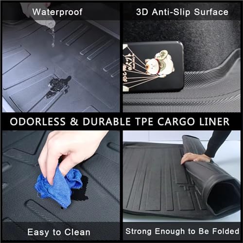 Tapis de coffre Eclipse Cross 2017-2022 matériel protection antidérapant toutes saisons TPE - 2
