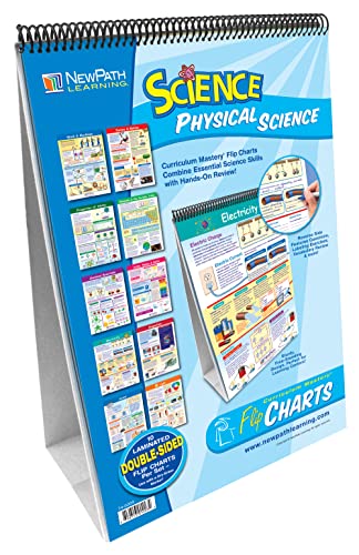 NewPath Learning - 34-6009 10 Piece Mastering Middle School Physical Science Curriculum Mastery Flip Chart Set, Grade 5-9, 12 L X 18 W in, Full