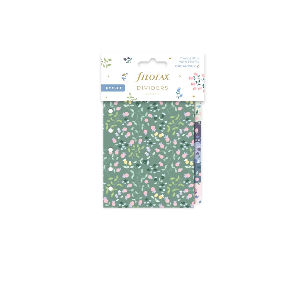 Filofax Pocket Organiser Dividers - Meadow