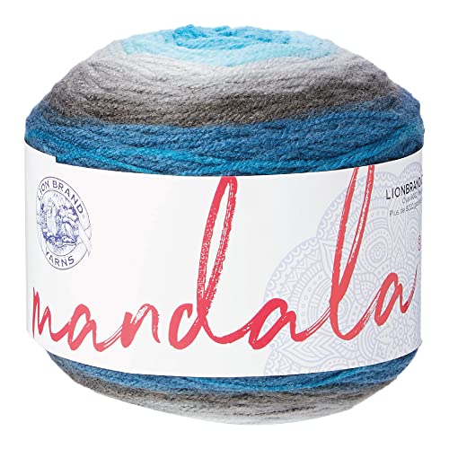 Image of Lion Brand Yarn, Mandala DK Lightweight Yarn for Knitting, Crochet, and Crafts, Spirit, 1 Pack, Self-Striping Acrylic Fiber for Baby Blankets, Multicolor Shawls and Variegated Cardigans