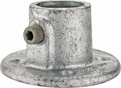 Kee - 1 Inch Pipe, Medium Flange - Malleable Iron Pipe Rail Fitting (4 Pack)