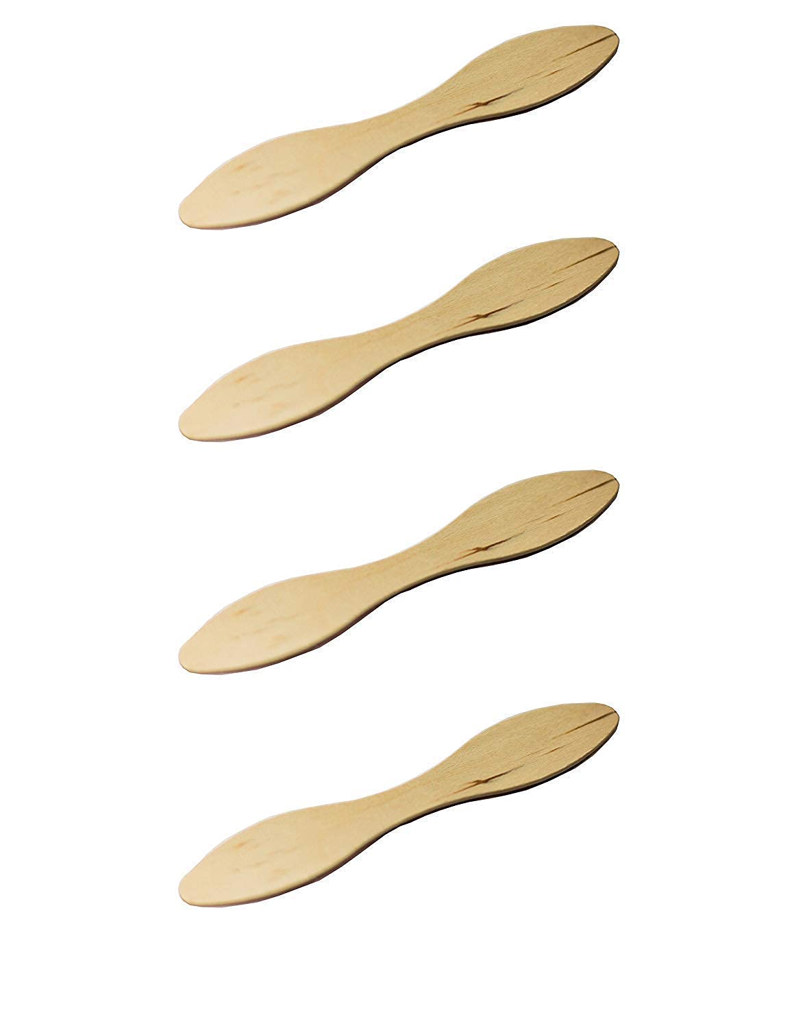 Concession Essentials 500 cucharas de degustación biodegradables de madera – 5 pulgadas de cucharas de prueba ecológicas – perfectas para muestrear alimentos, helado.