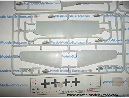 Miniatura 5 de Art Model Modelo de plástico de construcción avión avión BLOHM UND Voss 155 caza alemán 172 7202