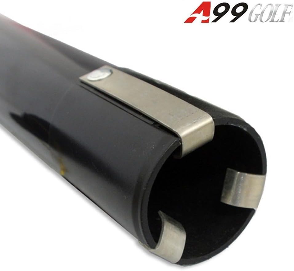 A99 Golf Ball Tube Pickup Retriever Golf Ball shag Bag Ball shagger Pick Up Grabber Retriever Convenient Pocket and tees Holder Capacitity of 80 Balls