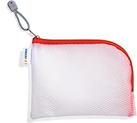 Vista 19 de HERMA 20008 - Neceser con cremallera A5, transparente (10.2 x 7.9 in), pequeña bolsa de viaje con cremallera para cosméticos, líquidos, maquillaje