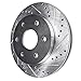 Detroit Axle - 4pc Brake Rotors for Ford 2019-2023 Ranger Drilled and Slotted Disc Brake Rotors 2020 2021 2022 Replacement : 12.24