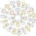 72 Pieces Claw Swivel Lobster Clasp Alloy Star HeartÂ Moon Shape Keychain, Metal Swivel Clip Snap Hook, DIY Accessories for Bag Keychains, Jewelry Making