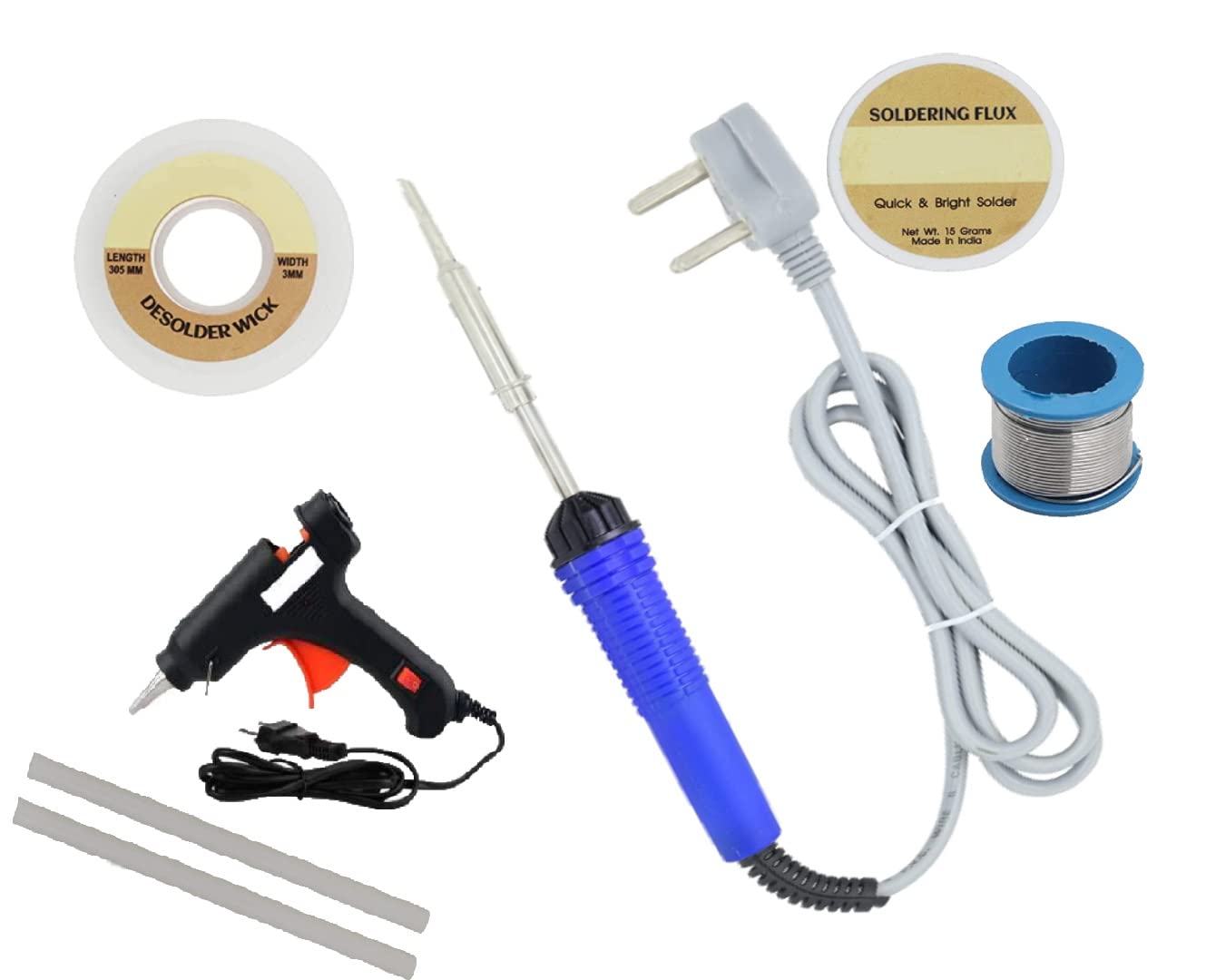 Aldeco Soldering Iron Kit, (6 in 1) Full Set 25W 110V Soldering Welding Iron Kit With Soldering iron, Wire Flux, Glue Gun With 2 sticks, Wik. (B0C14Y9674) Amazon Price History, Amazon Price Tracker