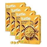 Turtle Cereal Better Breakfast – Honey Balls Cereal 300g (Pack of 4) Certified Organic Wholegrain Breakfast Cereal, Rich in Fibre, No Artificial Colours or Flavours, Naturally Sweetened with Honey