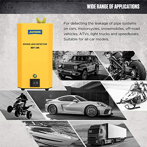 Autool Automotive Smoke Leak Detector Evap Car Pipe Leakage Tester Fuel Leak Locator Universal For Motorcycle/Car/Truck #TOP3