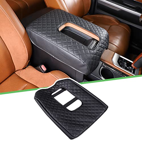 LLKUANG Car Center Console Armrest Cover Pad Fit for Toyota Tundra 2007-2021 Waterproof Leather Seat Armrest Box Cushion Pad Protector (Carbon Fiber Texture) by LLKUANG - Image 9