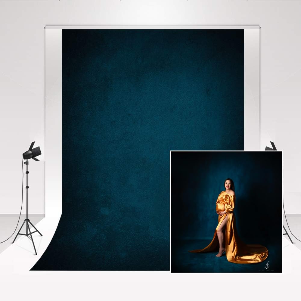 Kate Photo Studio Sfondo Classico Blu 2x3m Blu navy Fotografia Sfondo Abito da sera Servizio fotografico Tessuto di velluto Ritratto Photo Booth Puntelli Decorazione per riprese di riviste