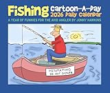 Fishing Cartoon-A-Day by Jonny Hawkins 2026 Box Calendar