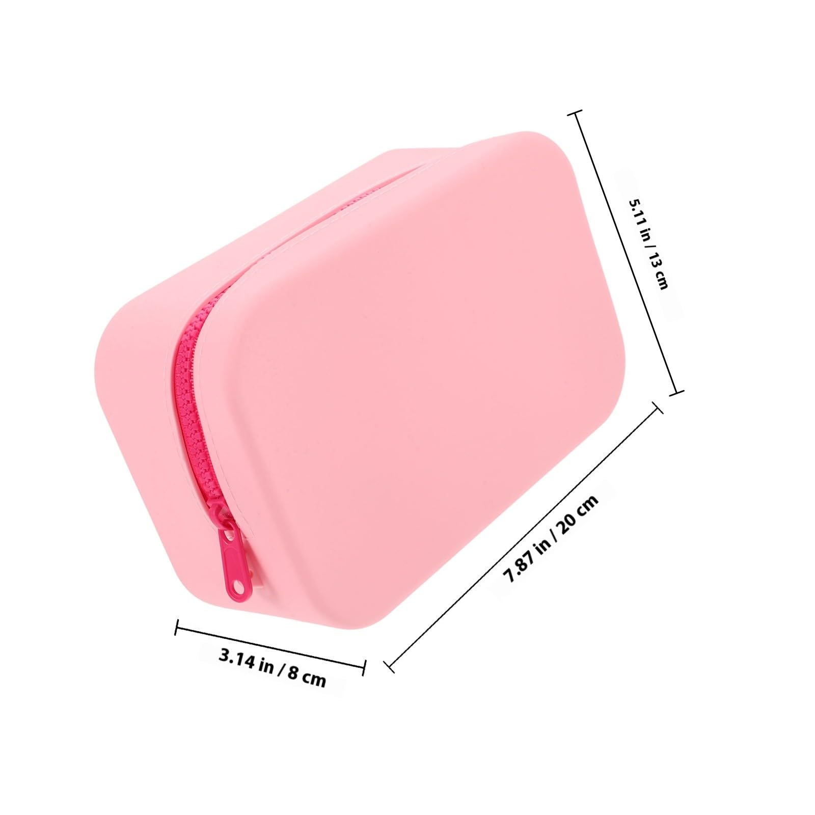 Neceser de Viaje de Gran Capacidad en Silicona Rosa
