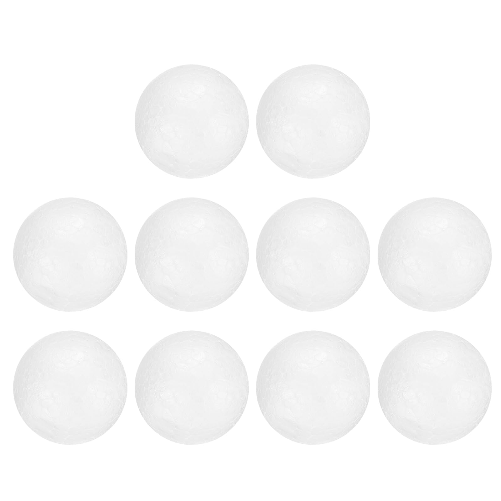 uxcell 30 Pcs White Foam Balls, 1.8 Inch Polystyrene Craft Foam Balls Solid Round Ball for Art, Household, DIY, Party Decorations