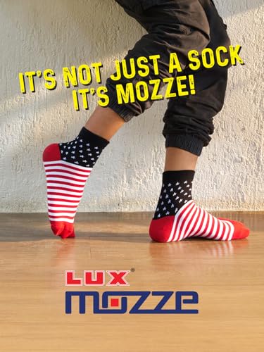 Image of Orbit Ankle Length Socks for Men |Made With Durable & Breathable Cotton | Ideal for Gym, Running, Office | 3 Pair -Multicolor