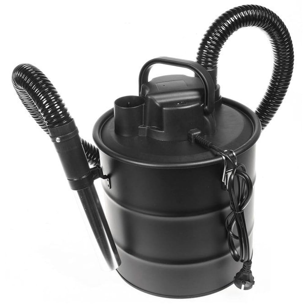 BAKAJI Aspiracenere Professionale con Filtro HEPA, Aspirapolvere per Cenere Elettrico Potenza 1000 Watt, Aspiratutto Capacità 18 Litri, Doppio Isolamento, Mangiacenere per Camino