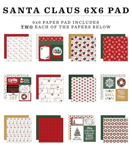 Bloc de papier Père Noël Echo Park 15x15 cm multicolore scrapbooking - 2