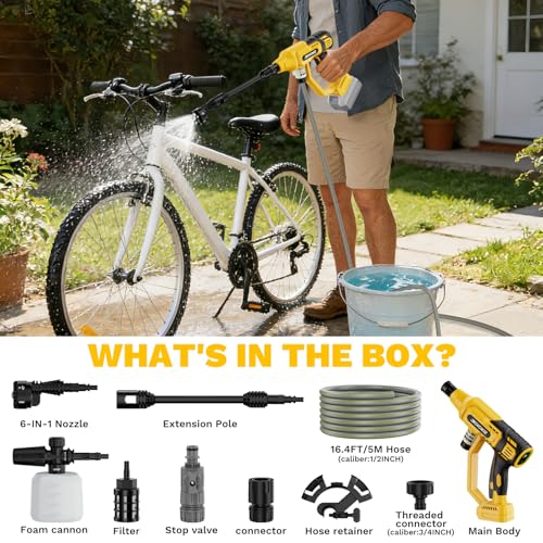 Cordless Portable Washer Compatible with Dewalt 20V Battery (Tool only) by XGVGWJZ - Used condition - Image 7