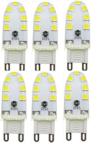 Best to Buy (6-PACK)G9 Base 14SMD2835 LED Light Bulb Lamp 2Watt 120V White Replacement to 20W halogen Bulb.