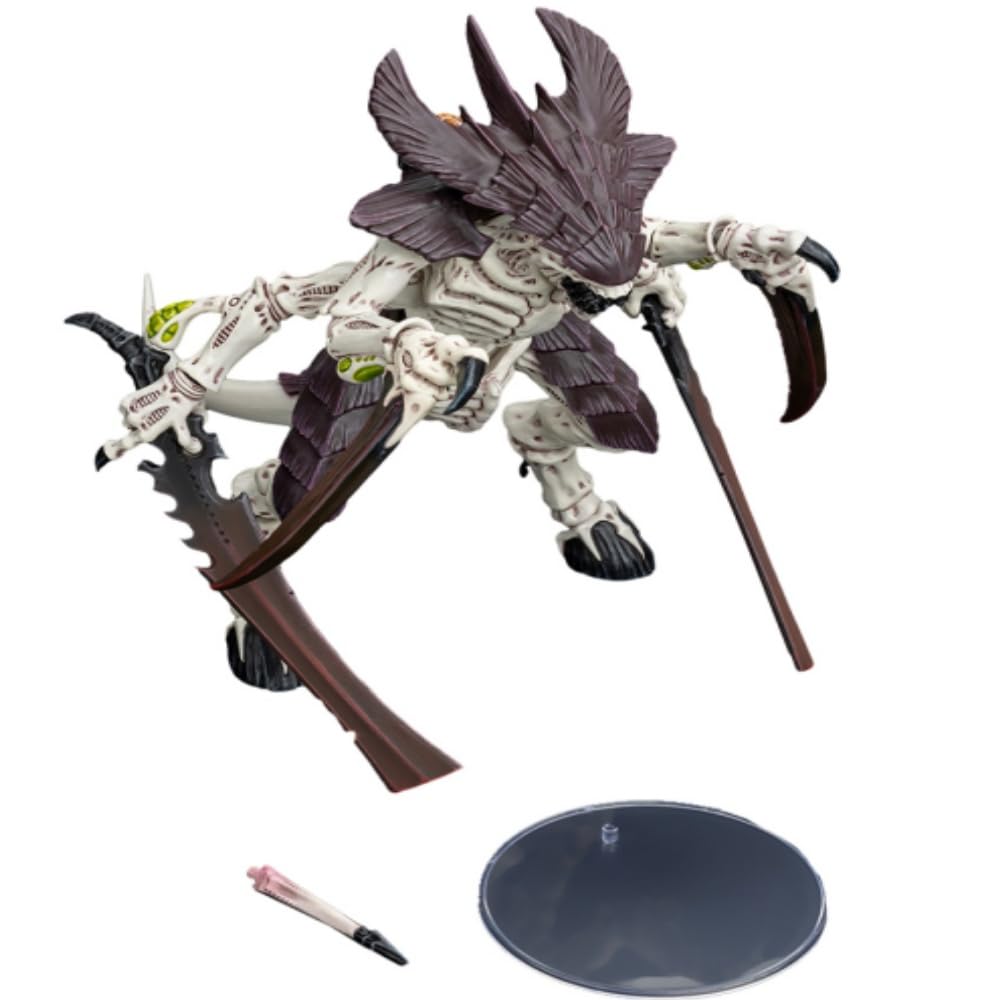 JOYTOY Warhammer 40K – Action Figure Tiranide Tyranid Warrior Con Boneswords, Scala 1/18 - 4