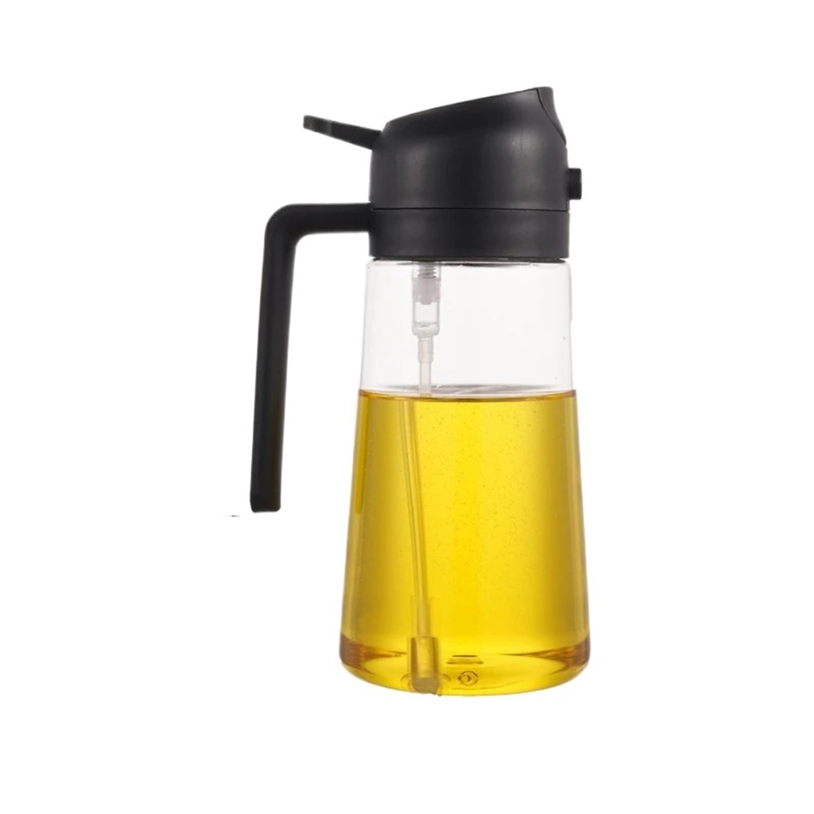 POAHNCU Oil Spray Bottle, 2pcs 2in1 Spray Oil Sprayer Bottle Dispenser Jar Cruet BBQ Kitchen Baking Roasting Picnic Tool,for Air Fryer,Salad