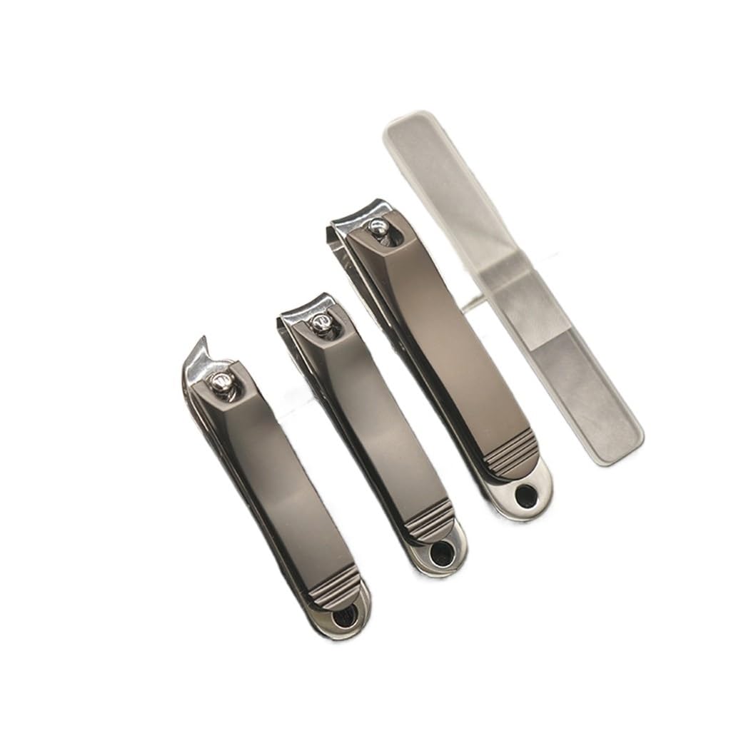 Home Diagonal Curved Nail Clippers Appearance Level Portable Stainless Steel Nail Clippers Gray