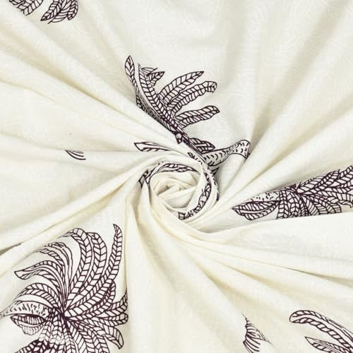 Image of Living Roots Ethnic Jaipur Block Print Double Cotton Bedsheet & 2 Pillow Covers, for Mattress Upto 6 inches Thick, No Colour Bleeding, Dark Maroon Colour, King Size 90 * 108 inches, 120TC (608-A)