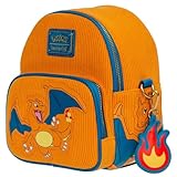 Loungefly: Pokemon - Minimochila conversível Charizard Corduroy (EE Exclusive)