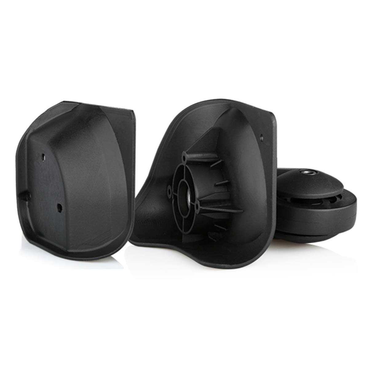 Girevole a 360 gradi Muto Riparazione Sostituzione Ruota for bagagli Ruote for valigie Parti Spinner (W063#)((Set of 2 pair) Front+Back)