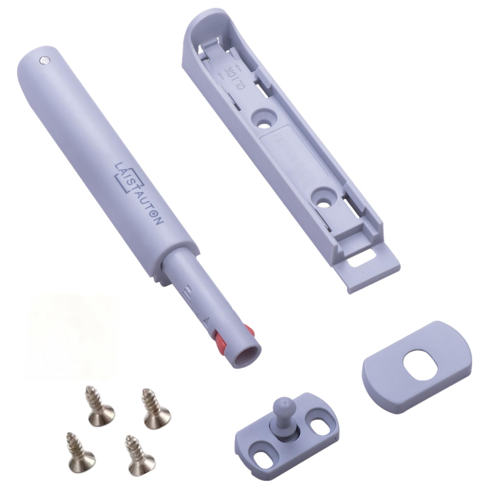 4 Sets Push Open Door Latch Touch Latches Push Latch Damping rebounder for Cabinet Hardware Release Latch Kitchen — view 2