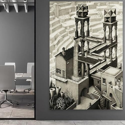 Tableau M.C. Escher Automne pour Customiser un Bureau - 6
